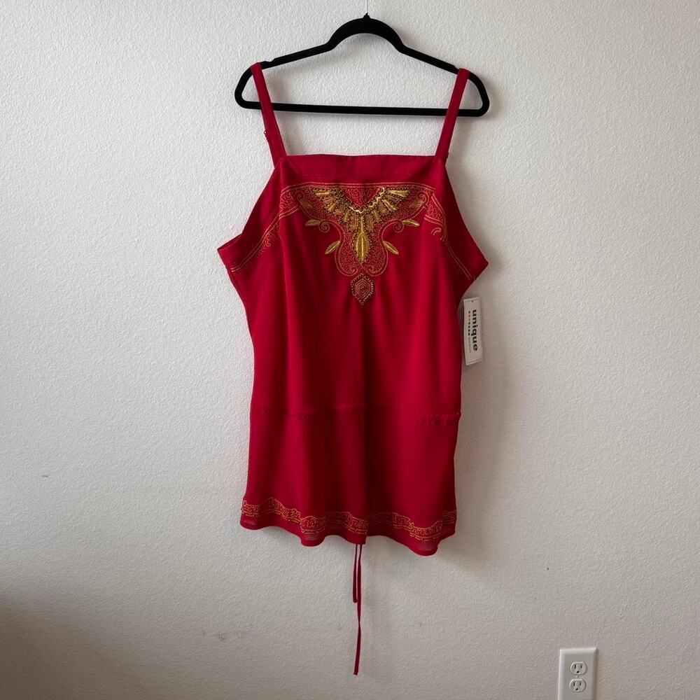 Vintage red blouse